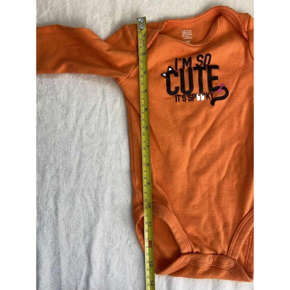 Carter's Halloween “I'm so Cute it's Spooky” Onesy 6 Months Infant Spooky Season - Picture 5 of 8